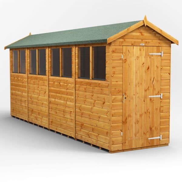 Apex Garden Shed Series 1646 Windows Single Door